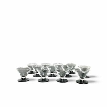 Set di 12 bicchierini da liquore Luminarc con base nera