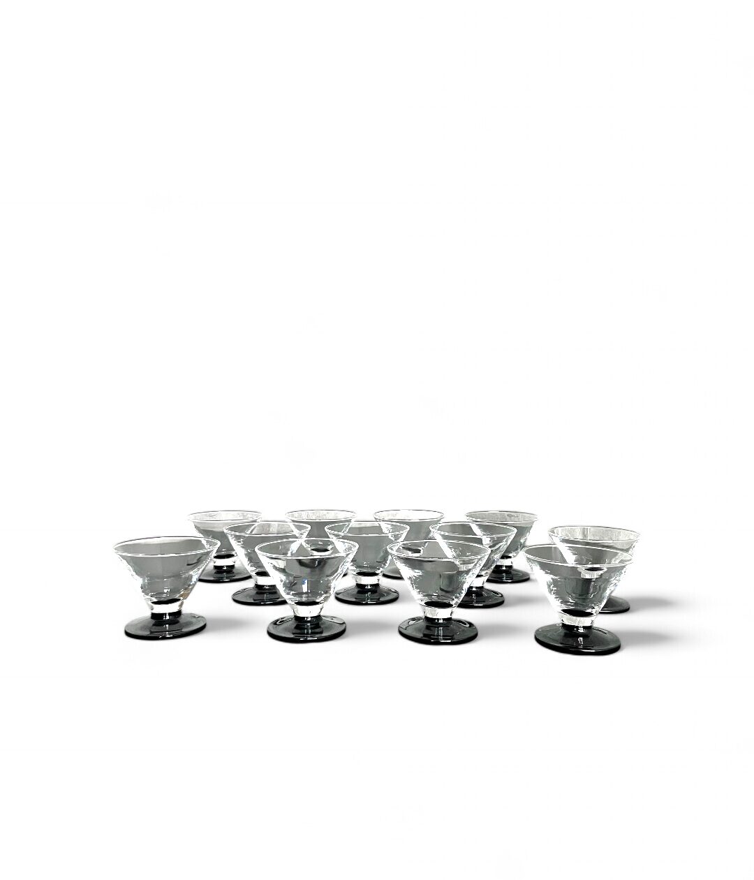 Set di 12 bicchierini da liquore Luminarc con base nera