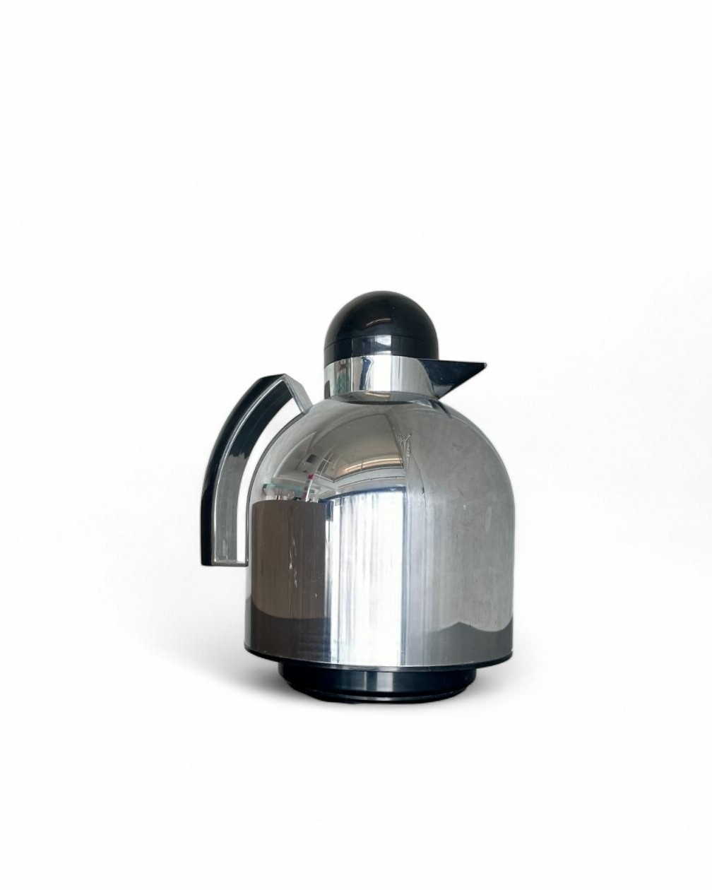 Chromium-plated thermos flask 'Papillon' by Guzzini, 1980s