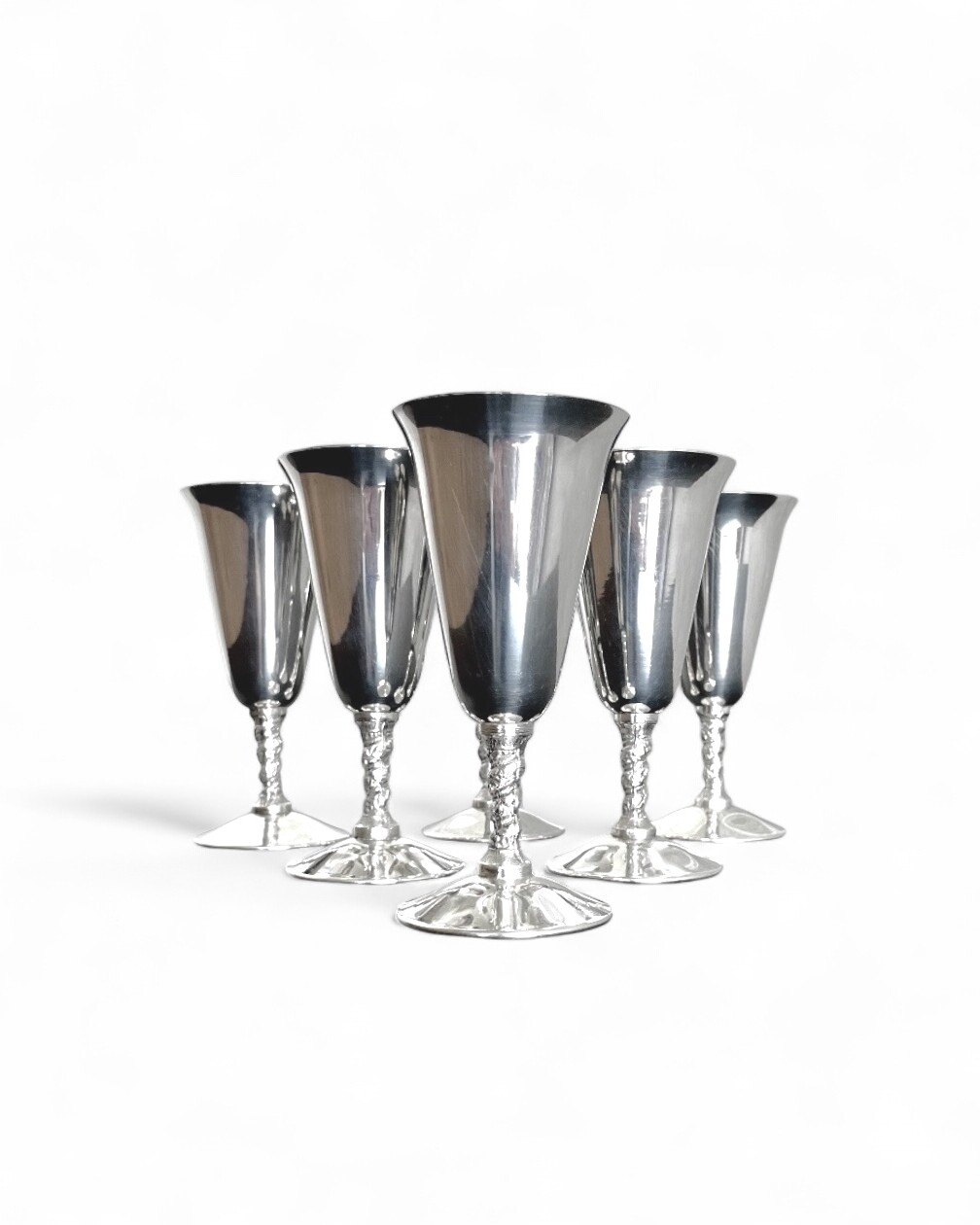 Set di 6 calici in silver plated Cortasa, Spagna