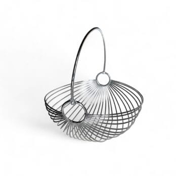 Scandinavian design steel basket