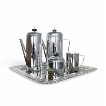 English coffee and tea set in Art Deco style as new