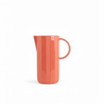 Porcelain 'Facet' jug 'poppy red', by Schneid Studio