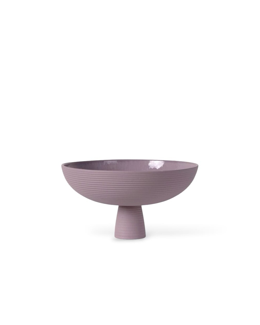 Ciotola 'Dais' in ceramica color lavanda, by Schneid Studio