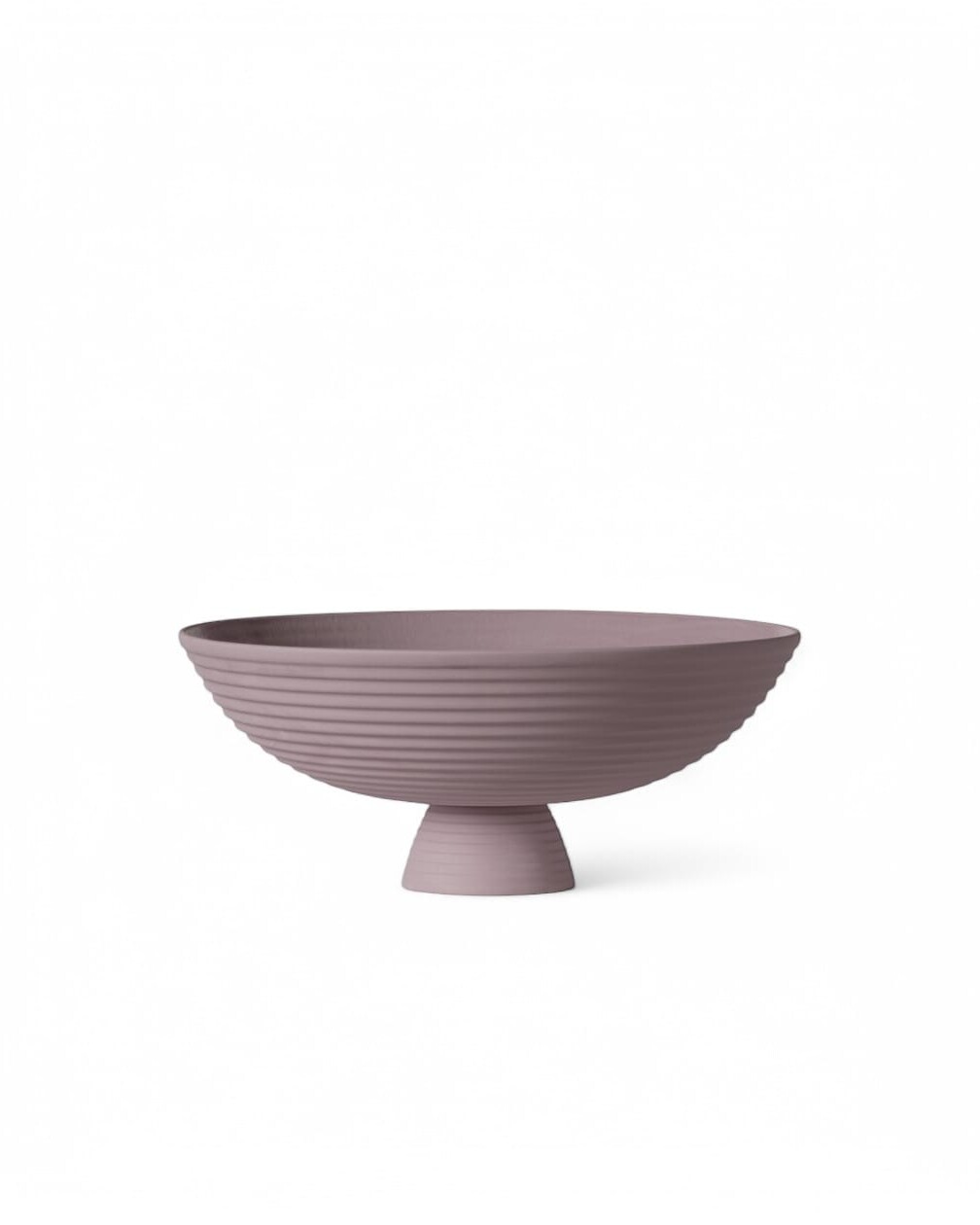 Lavender ceramic large bowl 'Dais' by Schneid Studio